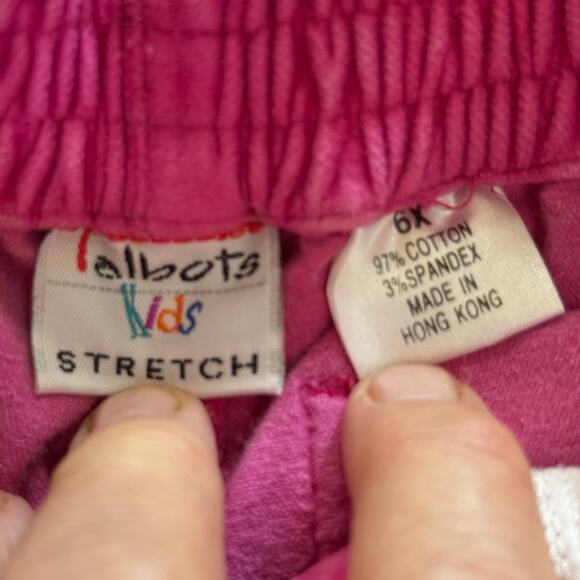 Girl's 6/6X Pants~Talbots Kids Pink Velvet~Woolrich Rugged Utility~Zana Di Jeans - Picture 7 of 12